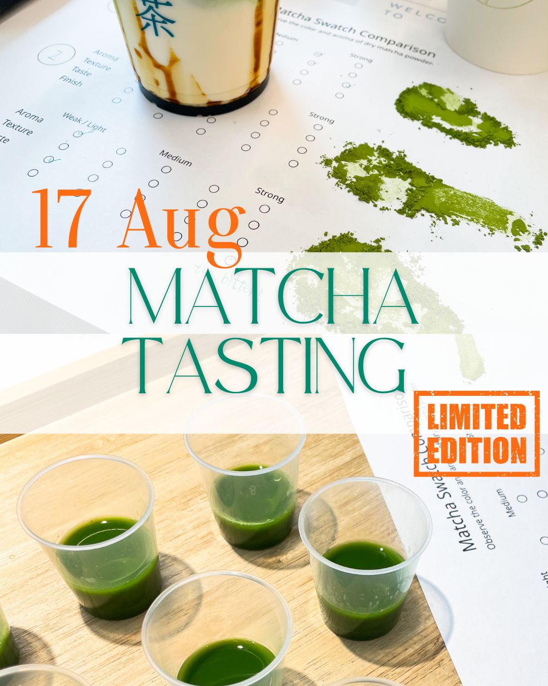 Matcha Workshop on 17/Aug (Early Bird)