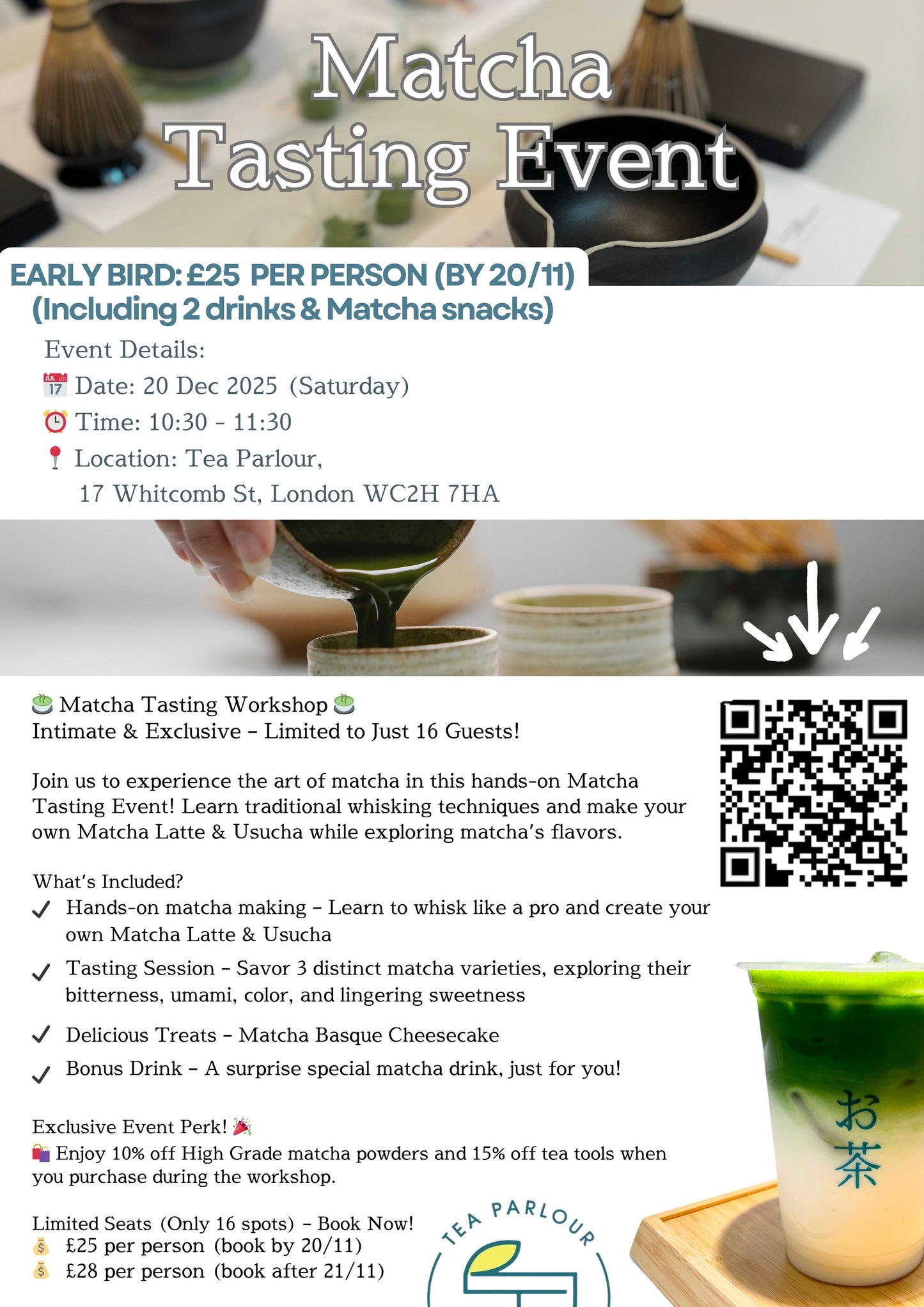 Matcha Workshop on 20/Dec (Early Bird)
