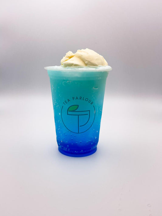 Blue Float - Ramune, Soda with Vannilla ice cream